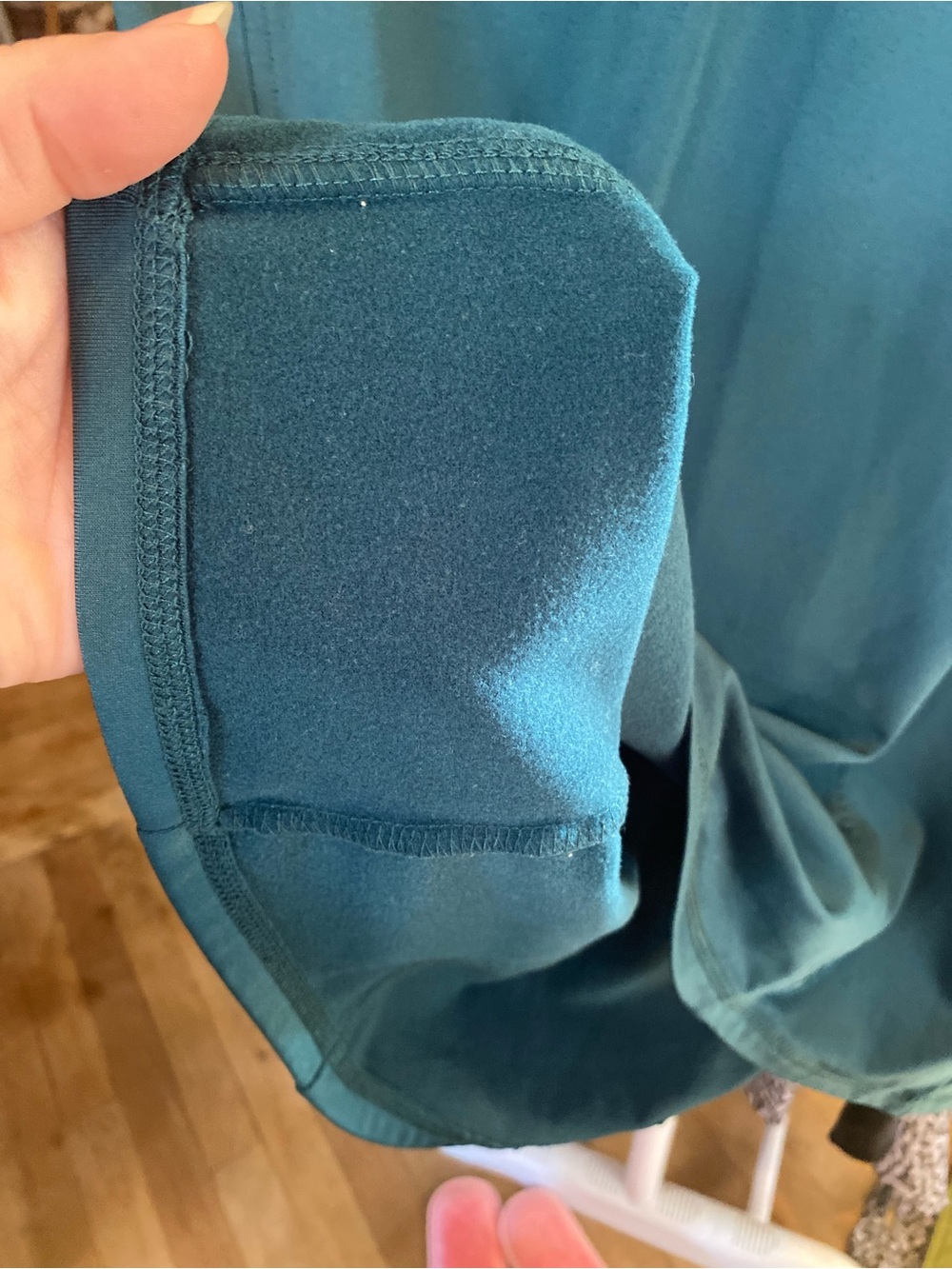 Spyder Teal Performance Long-Sleeve Women's fleece lined lightweight sweater w/ - Picture 5 of 6